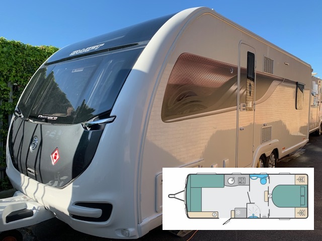 2020 Swift Elegance 850 – E&P Levelling & All-Wheel-Drive Mover Fitted!